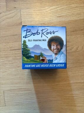 Bob Ross Blue Self-Painting Mug